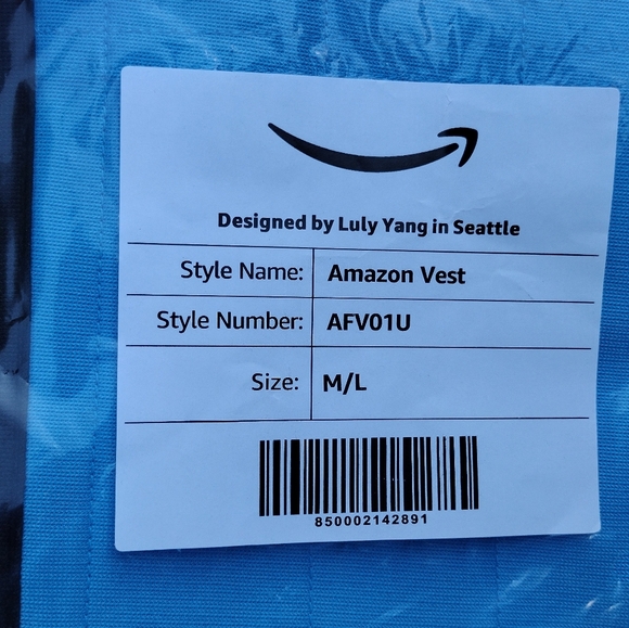 Amazon Flex DSP Unisex Delivery Driver Safety Reflective Full Zip Vest Size M/L - Picture 3 of 4